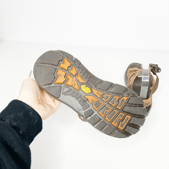 Chaco ZX/2 Unaweep Sandals Brown Orange Strappy Sport Hiking Slingback WOMENS 6 - Picture 5 of 6